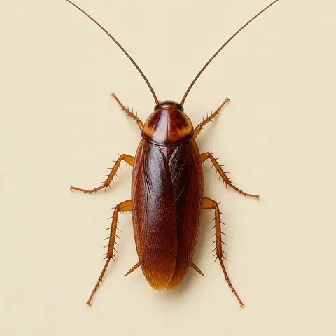 Close-up of an American cockroach