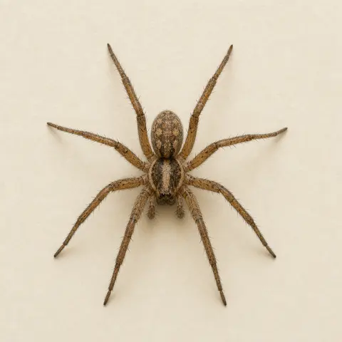 Close-up of a common house spider