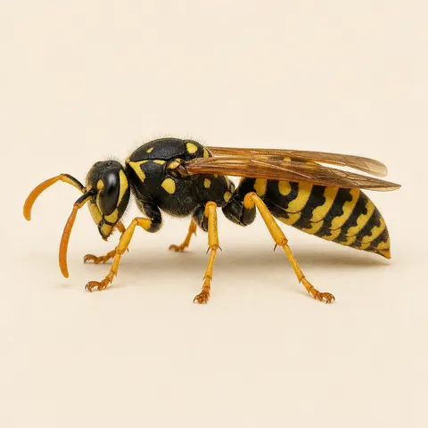 Close-up of a paper wasp